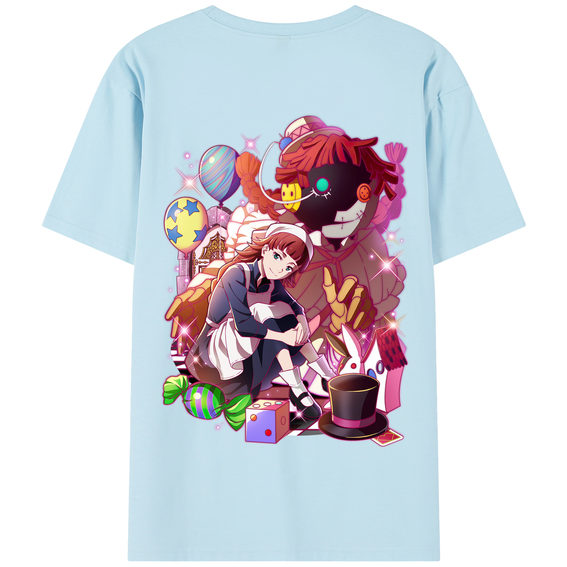 （画像用） 文豪ストレイドッグス Bungo Stray Dogs 綿100％半袖Tシャツ（背面プリント）